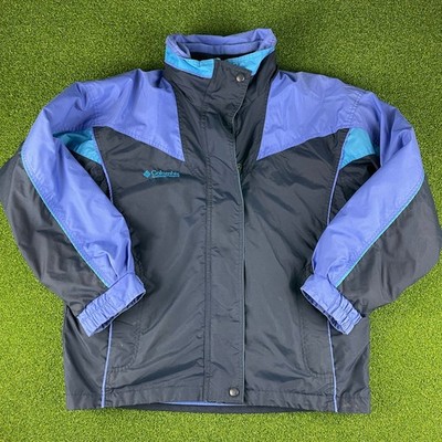 Columbia Unisex Kids Blue Fleece Winter Zip Up Bugaboo Windbreaker Jacket 14-16