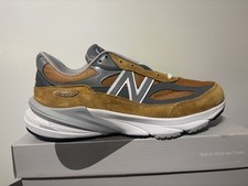 New Balance 990v6 Made in USA Abbigliamento da Lavoro Marrone Grano Argento U990TN6 Uomo Taglia 11,5
