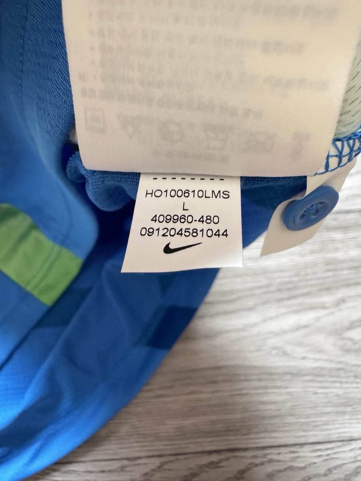 India Cricket National Team Jersey Shirt Sahara Nike Men’s Size L 409960-480 thumbnail 12