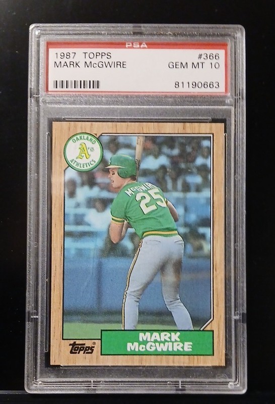 1987 Topps - Mark McGwire #366 PSA 10 Best centered 10 I can see on eBay