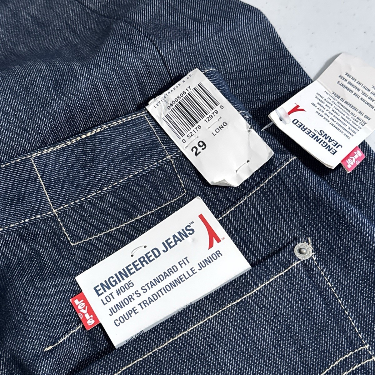 パンツ Levi Strauss & Co.Lot 34 NOS Vintage Levi's Size 29x34 Twisted Leg Engineered Denim Jeans