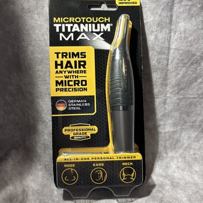 MicroTouch Titanium Max Lighted Personal Precision Trimmer - Brand New