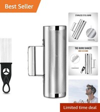 Durable 8-inch Stainless Steel Guiro with Scraper - Ideal for Live Performances