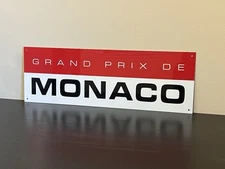 Grand Prix De Monaco FORMULA F1 Race Track Wall Decor Sign
