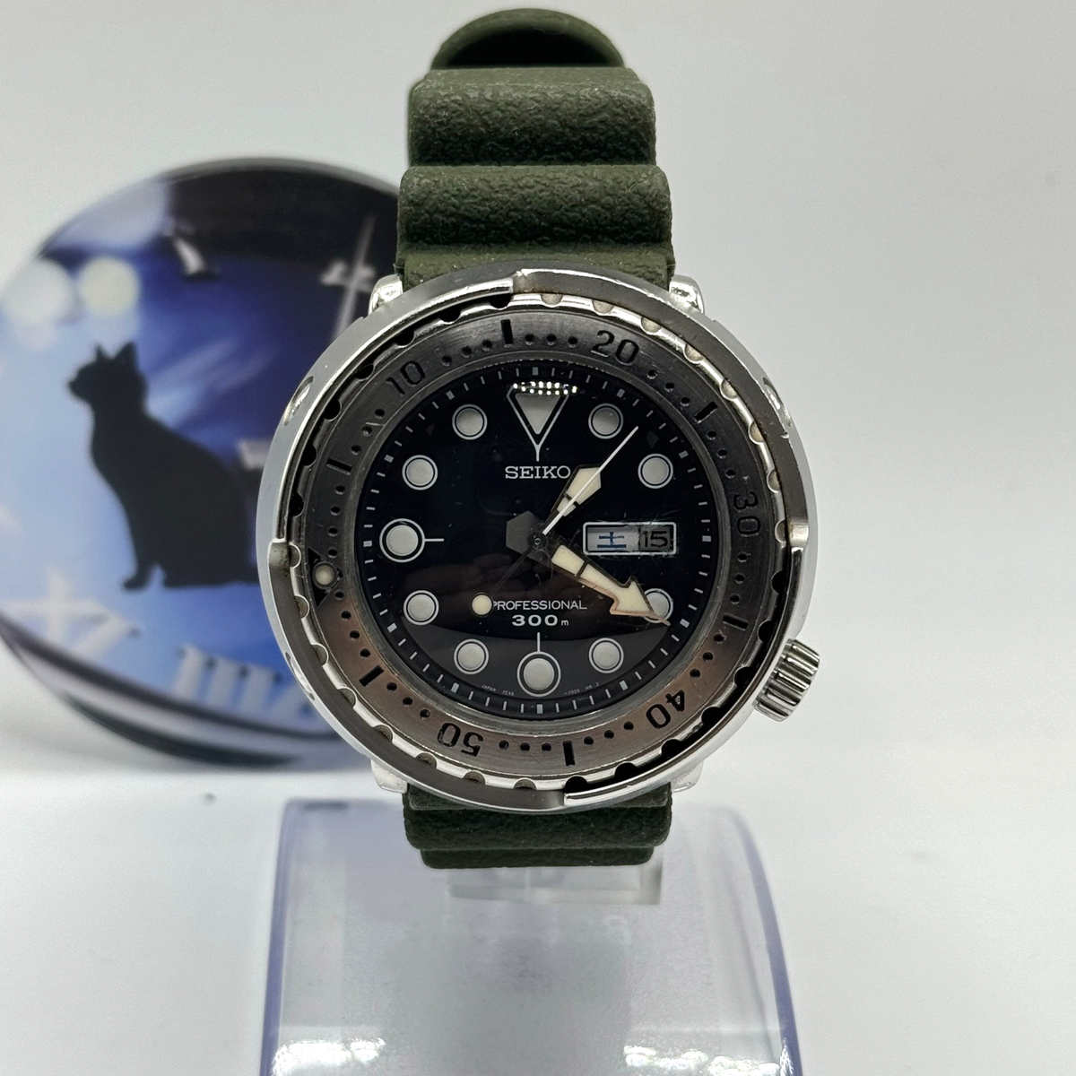 SEIKO 7C46-7010 SBBN007 300m Diver Tuna Men's Quartz Watch | eBay