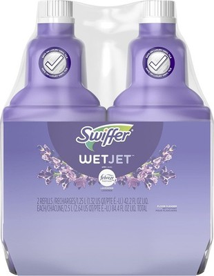Swiffer WetJet Multi-Purpose Floor Cleaner Solution with Febreze Refill, Lavende