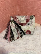 Handmade Quilted Bible Cover Women Bible Holder Book Cover Carrier Floral Design