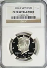 2008-S Silver Proof Kennedy Half Dollar NGC PF 70 Ultra Cameo #GA6-21