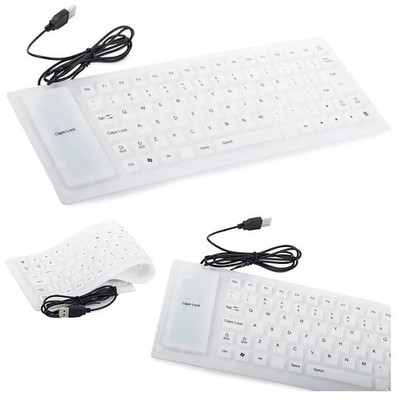 Flexible Silikon Tastatur USB wasserfest faltbar Soft Touch Keyboard
