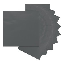 10 Feuilles yle Adhésif En Lot, 12"x12" Vinyle Autoadhésif, Gris Foncé