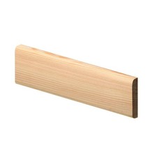 Pine Rounded Skirting Board 12mm x 94mm x 2400mm Interior Floor Trims 5 Pack
