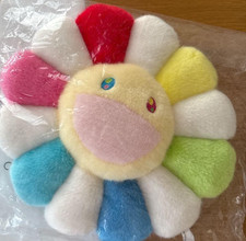 Takashi Murakami Flower Cushion Pillow plush 30cm multicolor kaikai kiki Tag