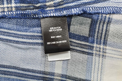 Torrid Harper Plus Size 2 Plaid Tunic Blouse Rayon Roll Tab Sleeve Top - Picture 8 of 8