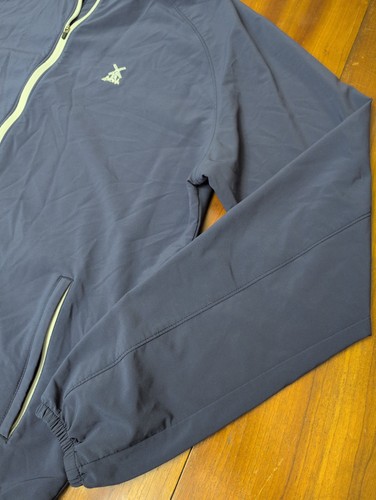 Peter Millar Crown Sport Lined Jacket L Blue Golf Full Zip Windmill Lakes Light - Picture 4 of 22
