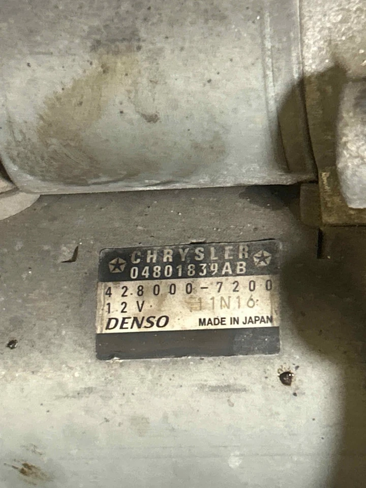 Fits 2011-2014 Chrysler 200 Starter Motor OEM:4801839AB Foto 2 de 4