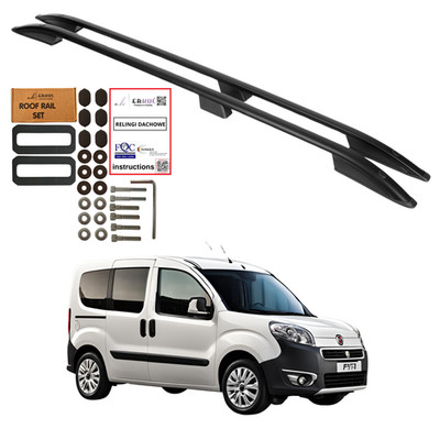 Dachreling für Fiat Doblo Maxi Lang 2010 2022   Dachgepäckträger Aluminium