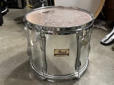 13" Pearl Rack Tom Drum MAPLE pre-masters RED BADGE CHROME WRAP DIY need TLC DE2
