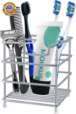 Toothbrush Holders for Bathrooms Stainless Steel Rustproof Toothbrush and Toothp
