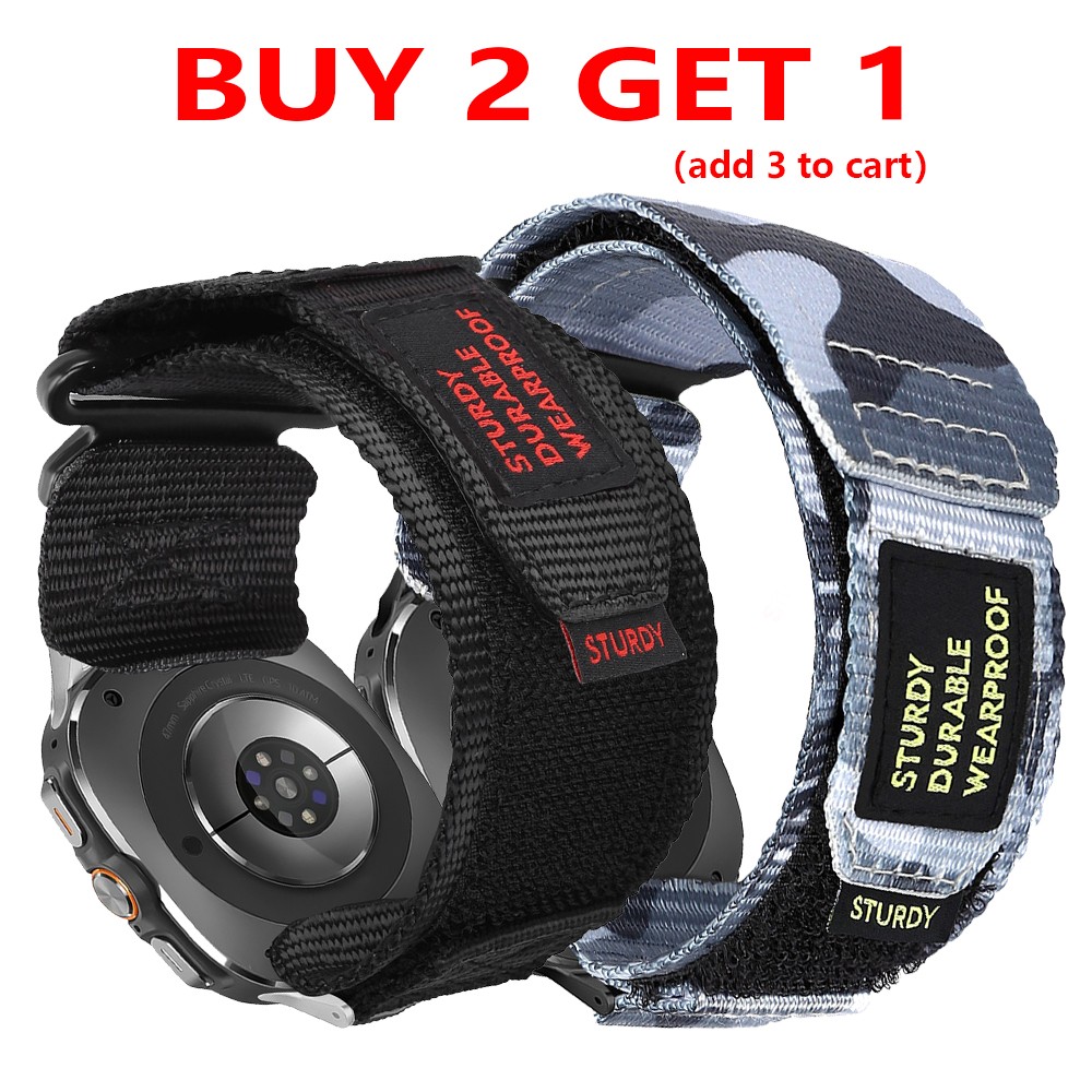 Nylon Strap for Samsung Galaxy Watch Ultra 2025/7Ultra Loop Camouflage  Wristband