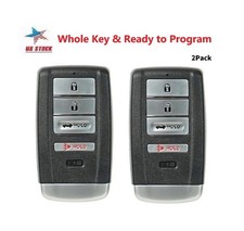 2 For 2015 2016 2017 Acura Tlx Ilx Rlx Remote Smart Car Key Fob 4 Button Kr5v1x