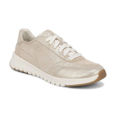 Vionic's Uptown Sneaker,Gold Shimmer Leather