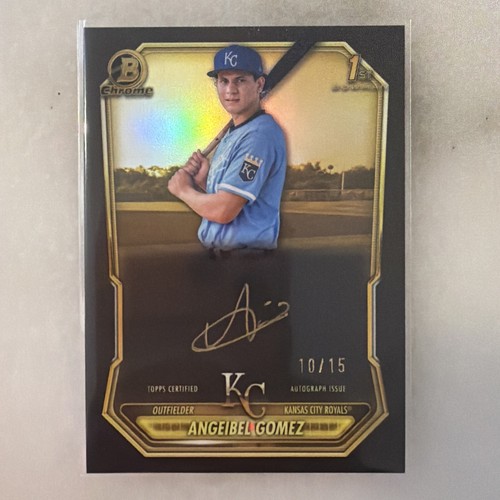 2026 Bowman Chrome Angeibel Gomez #CPA-AG 1st Bowman Gold Ink Variation /15