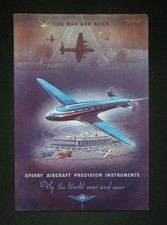 Original 1944 Advert Sperry Aircraft Precision Instruments Aviation