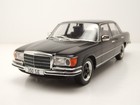 Mercedes S-Klasse W116 1972 schwarz Modellauto 1:18 MCG