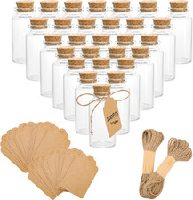 Paquete 100 mini botellas de vidrio corcho 10 ml mini viales de vidrio con tapon