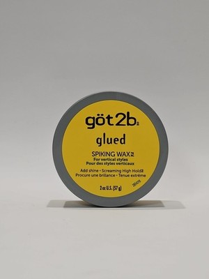 Got2b Glued Spiking Wax Add Shine Screaming High Hold for Vertical Styles 2 oz