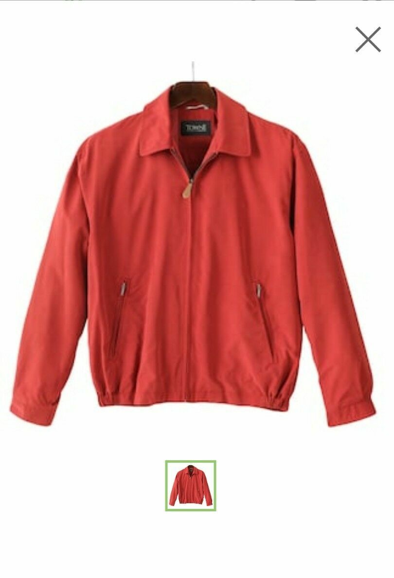 New TOWNE by London Fog men microfiber golf 2XT Color Chili, rusty 