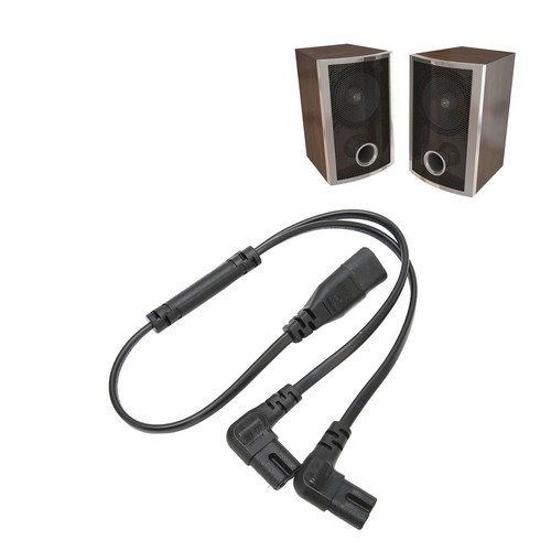 IEC 320 C8 To Dual C7 Y Split Power Cord 1500W IEC Figure 8 Male To 2 Fit - Picture 20 of 22