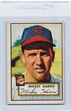 1952 Topps #207 Mickey Harris Indians VG *DA-B6750