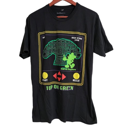 Disney's Animal Kingdom T-shirt Pac Man Arcade Large Disney World az - Zdjęcie 1 z 4