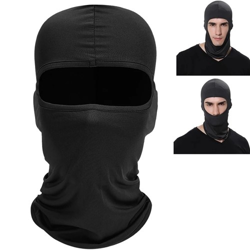 Balaclava Full Face Mask Men Women Cycling Ski Winter Warm Neck Black Motorbike - Picture 4 of 13