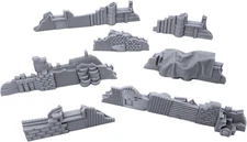 Shanty Obstacles by Terrain4Print, 3D Printed Tabletop RPG Scenery and Wargame T