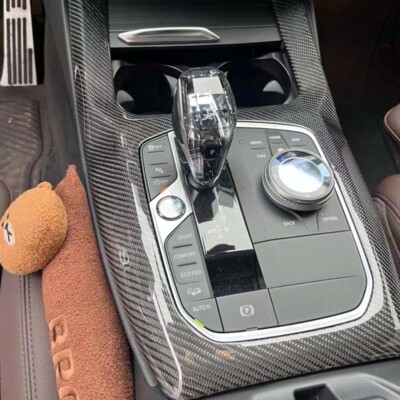 Real Carbon Fiber Center Console Panel Cover Kits fit For BMW X3 X4 X3M X4M G01