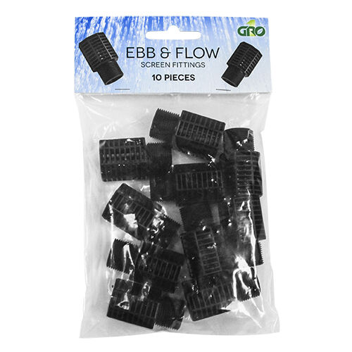 DL Wholesale GROW1 Ebb & Flow SCREEN Fittings 10 Pack SAVE $$ W/ BAY HYDRO $$ - Picture 1 of 6