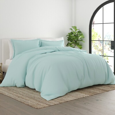 ＹＫ 2本セット 3 PC Cozy Double Brushed Microfiber Bedding Duvet Cover with