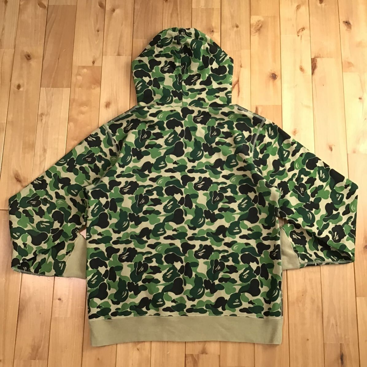 A BATHING APE エイプ TIGER CAMO COLLEGE PULLOVER HOODIE 緑 M $_57.JPG?set_id=880000500F
