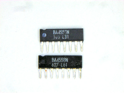 BA4558N ''Original'' ROHM  8P SIP IC  2  pcs