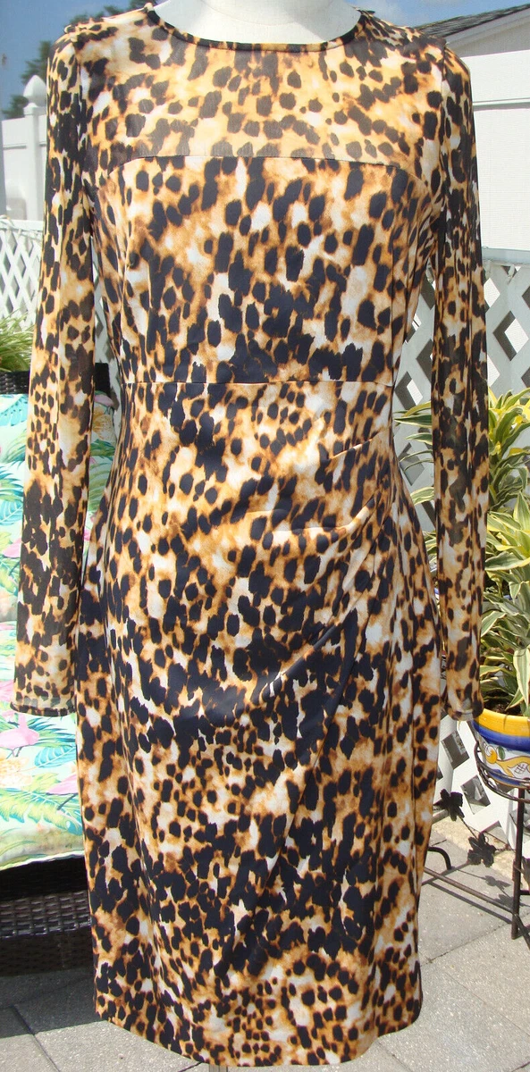 Karen millen animal print dress top