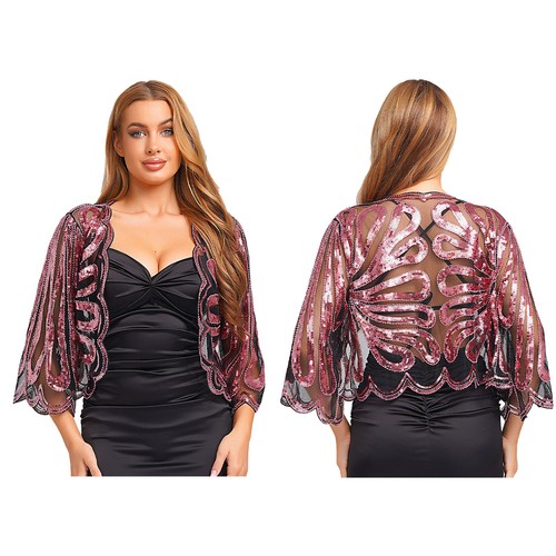 Damen Bolero Leichtgewichtig Kleidungs-Zubehör Feminin Schal Auffällig Capelet - Bild 54 von 89