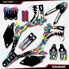 CMYK Savage Racing Camo Graphics kit fits Honda Crf250 14-17 Crf 250 Decal