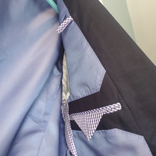 The Saville Row & Company Men''s Dark Blue Formal Blazer Single Breasted 38R - Picture 8 of 14