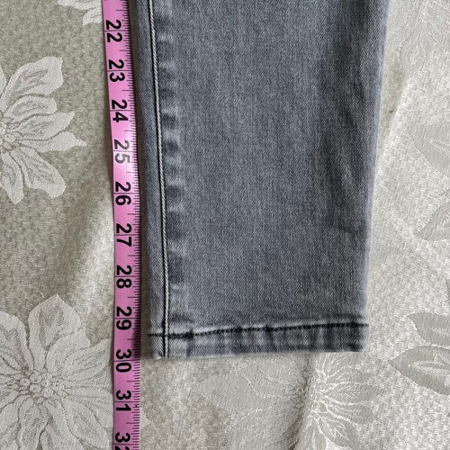 CAbi High Rise Skinny Distressed Destroyed Jeans Stretch Denim Grey Size 4 - Picture 14 of 14