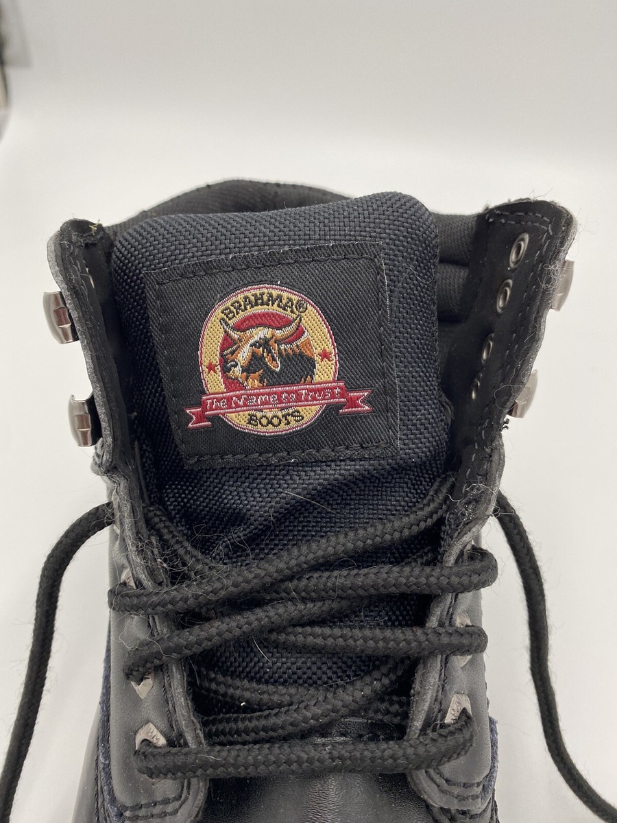 Brahma Mens Black Steel Toe ASTM F2413-18 3M Thinsulate Work Boots - Size 6.5W STEEL TOED MENS BLACK BRAHMA BOOTS SIZE 7 XW | Mercari main image 4