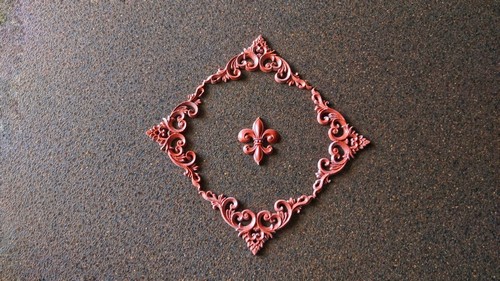 Vintage corners silicone mold 10 x 10cm, mold for clay, mold for resin, - Picture 10 of 12