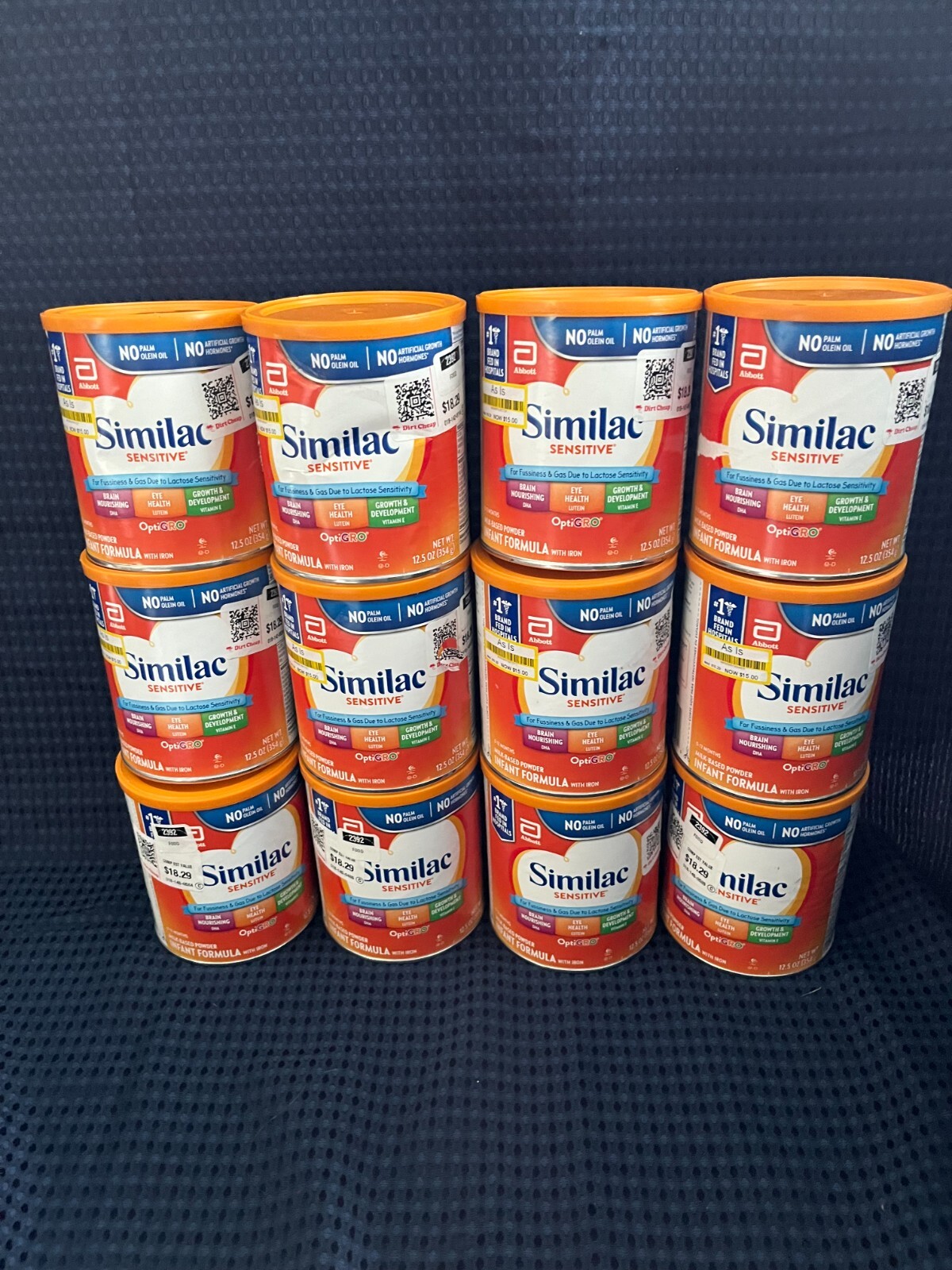 12 cans Similac Sensitive Baby Formula12.5 ozExp 11/01/2024
