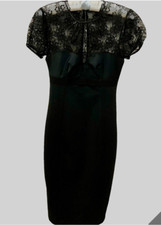 Exquisite Dolce & Gabbana D&G black Bustier Corset lace dress 40 0 2 XS